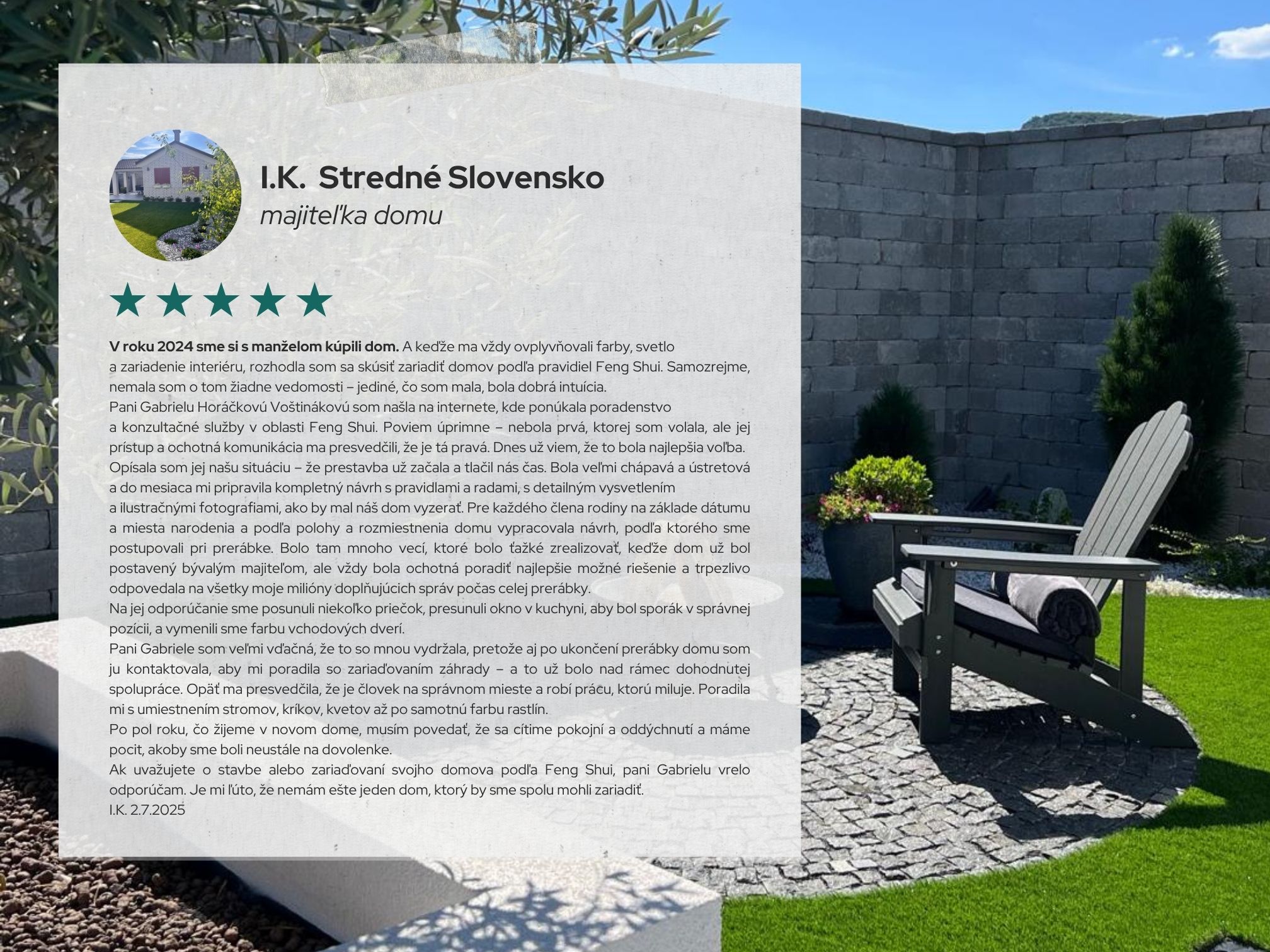 Realizace Feng Shui domu s harmonickým designem