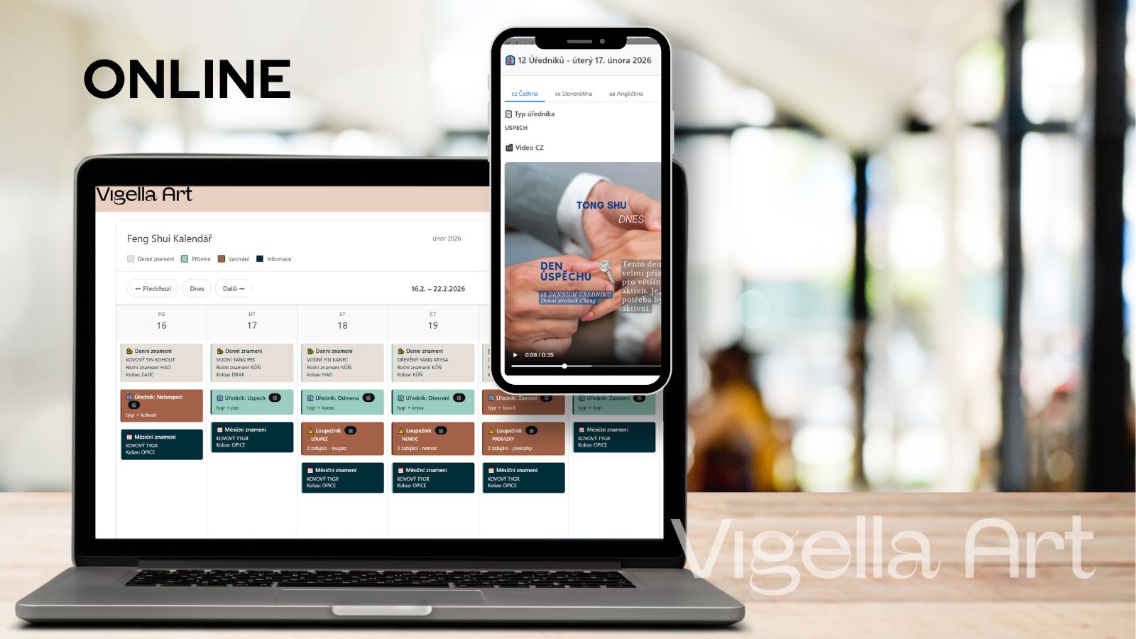 Feng Shui kalendář online: Almanach příznivých dnů pro úspěch a rozhodování